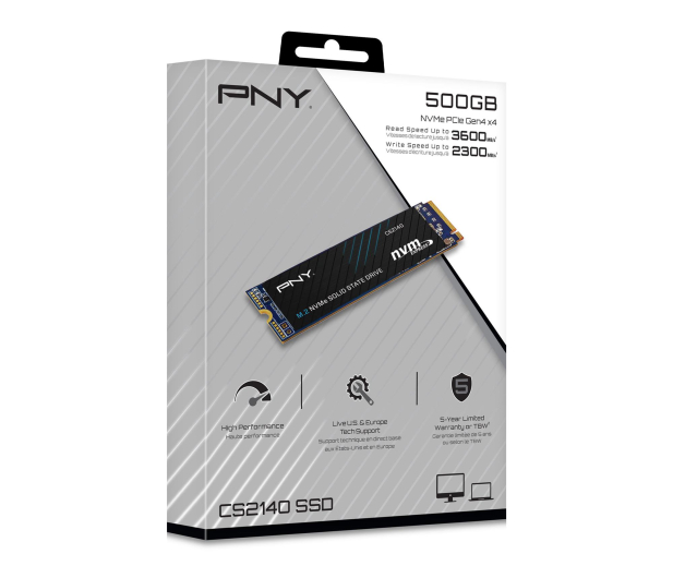 PNY 500GB M.2 PCIe NVMe CS2140 - 1352624 - zdjęcie 2